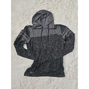Projek Raw Men's Hoodie Medium M Space Dye Colorblock Lightweight Pullover Gray